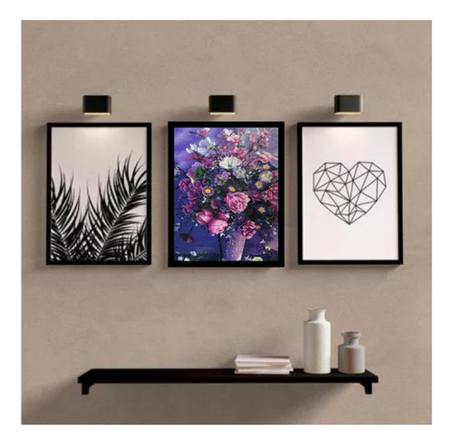 C Pintura Com Diamante 5d Diy 40x50 Vaso De Flores Roxas Wg
