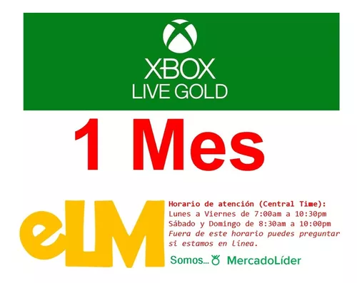 bandera nacional Párrafo País Tarjeta Xbox Live Gold 1 Mes 100% Confiable | MercadoLibre