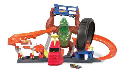 Imagen 2 de 9 de Pista Hot Wheels Ataque De Gorila