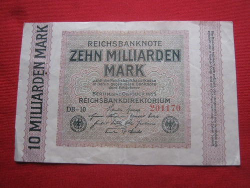 Alemania 10 Millones De Marcos 1923 P117