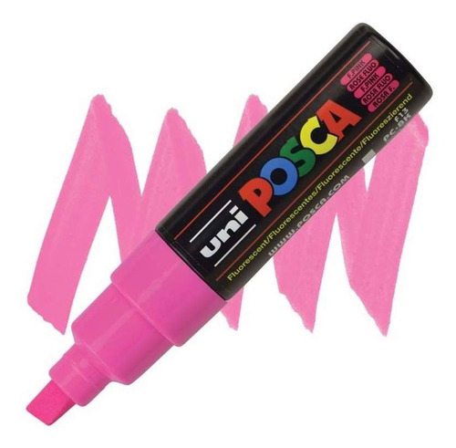 Marcadores Acrílicos Posca 8k De Colores Color Rosa Fluor