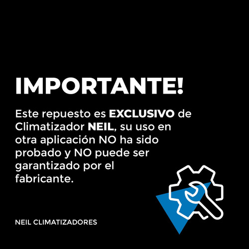 Imagen 3 de 6 de Motor Electroventilador 12v Repuesto Neil Climatizadores