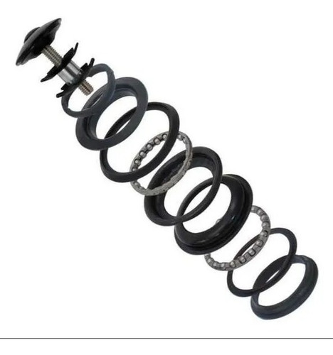 Imagem 2 de 3 de Movimento Caixa Direção Bicicleta Aheadset Mega Over 44mm
