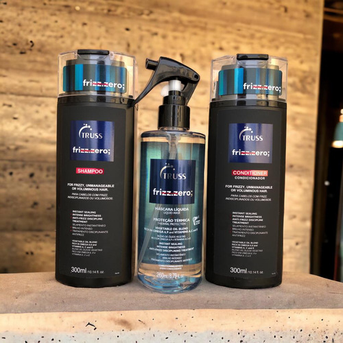 Frizz.zero Shampoo Condiciona 300ml + Frizz Zero 260ml Truss