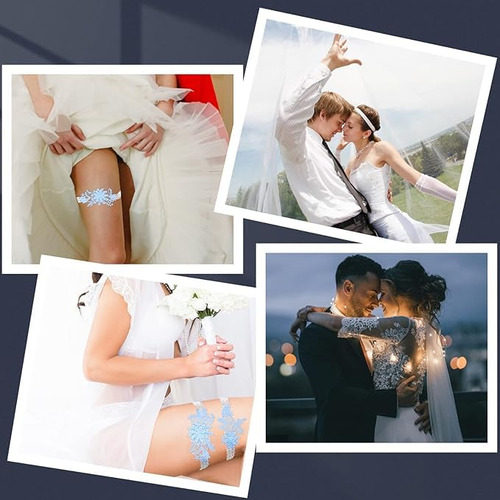 Para La Novia, Ligas De Boda De Encaje Con Margaritas