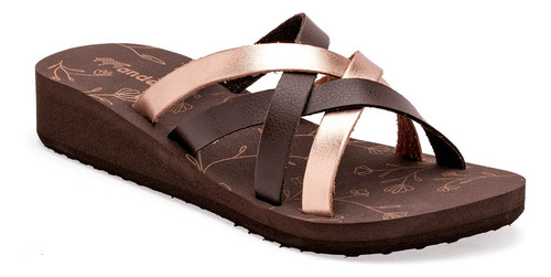 Sandalia Casual Dama Sideletas Mirna Cafe 22-26 *117-692 T5
