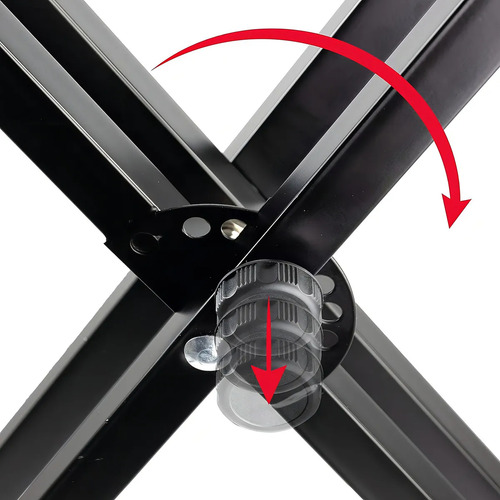 Soporte Stand Base Para Teclado Reforzado Ajustable Plegable Negro
