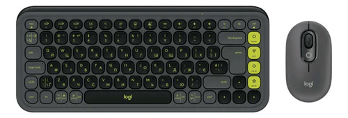 Kit Teclado Y Mouse Logitech Pop Icon Español Grafito