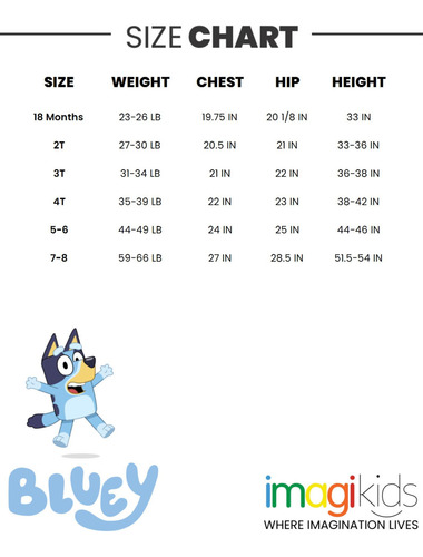 Traje De Baño Bluey & Bingo Para Niñas Pequeñas, Rosa Y Azul