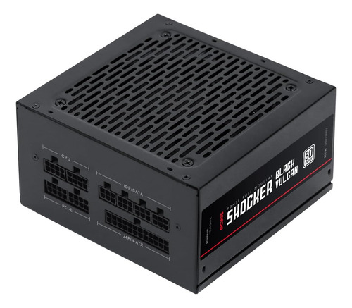 Fonte Gamer Shocker Full Modular 600w 80 127/220v Pcyes