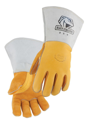 1 Par De Guantes Para Soldador Black Stallion 850 Premium