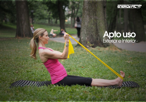 Imagen 7 de 10 de Banda Elastica 150cm Medium Theraband Ejercicio Fitness Yoga