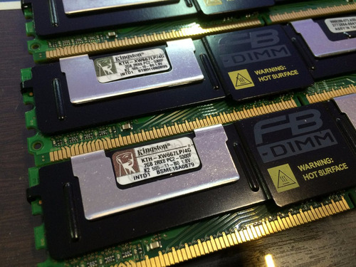 Imagem 5 de 8 de Memoria Servidor Fb-dimm 2gb Pc2-5300f Kingston Kth-xw667lp