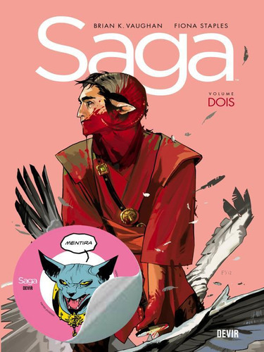 Saga Volume 2 - Com Adesivo: Saga, De Vaughan, Brian K.. Editora Devir, Capa Mole Em Português