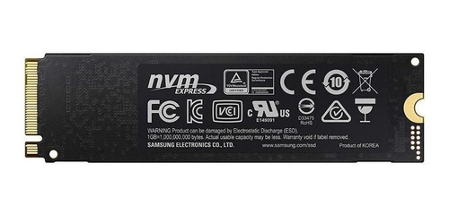 Imagen 3 de 3 de Disco sólido SSD interno Samsung 970 EVO MZ-V7E500 500GB