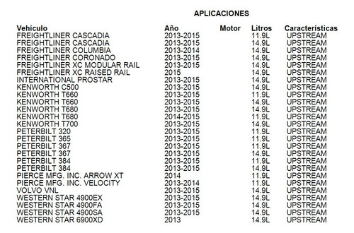 Sensor Óxido Nitrógeno (nox) Upstream T800/660/680/700 13-15