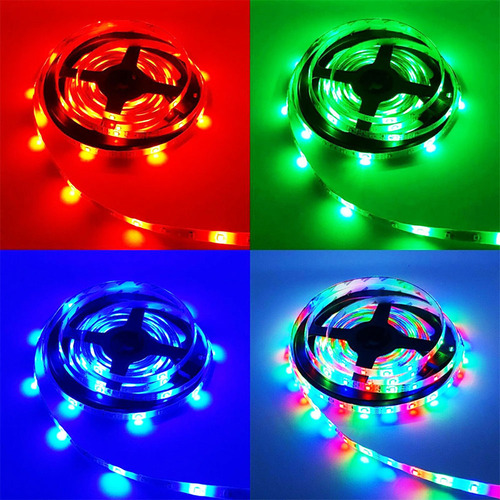 Tira De Luces Led Rgb 2835 Decorativa 5 Metros Flexible Rgb