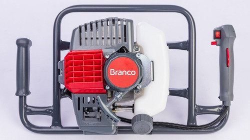 Perfurador De Solo Gasolina Branco Bps52 Com Broca De 200mm