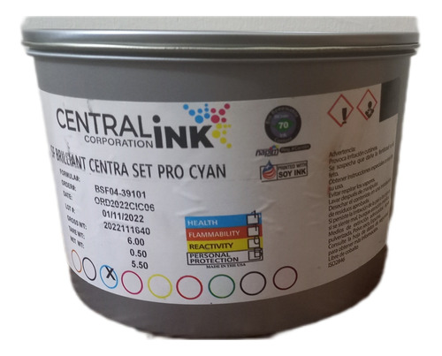 Tinta Litográfica Offset Azul Proc Centralink/ Gráfica/lito