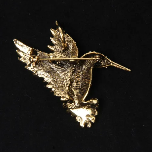 Diamante Precioso Colibrí Animal Broche Alfileres Ropa