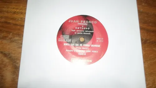 Juan Franco - Tu Amor No Vale Nada * Simple Vinilo (Usado)