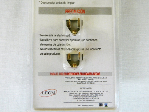 Contacto Multiple 6 Salidas Leon