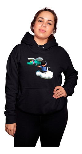 Sudadera Xxl De Junior H Unisex Negra Concierto Con Capucha 