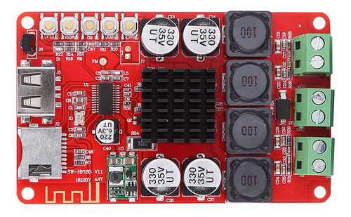Receptor De Audio Bluetooth Portátil 50w+50w Tarjeta Tf