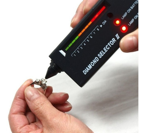 Testador Diamante Brilhante Selector 2 Alta Precisao Bateria Preto