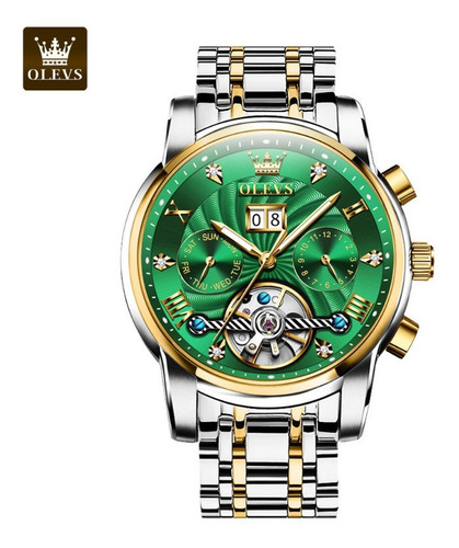 Olevs Relojes Mecánicos Tourbillon Luminosos Para Hombre