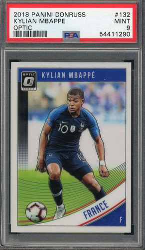 Kylian 2018 Panini Donruss Optic Soccer Card 132 Grado Psa 9