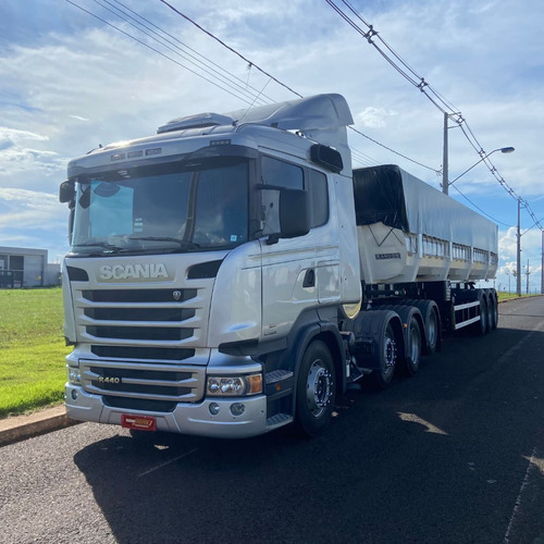 Conjunto Scania R440 8x2 Com Ls 3 Eixo Basculante Facchini