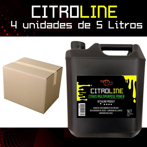 Citroline Desincruste Ácido Bio Revive Deterplus 5lt Pack4