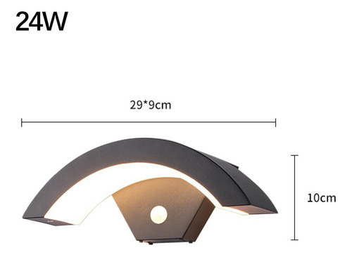 2x Lámpara De Pared Led Moderna Con Sensor De Movimiento