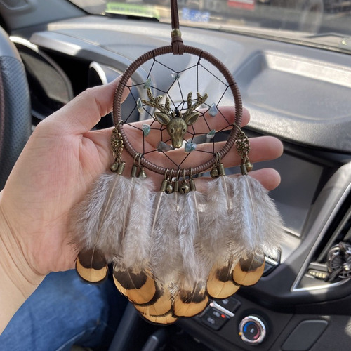 Apanhador De Sonhos Com Sino De Vento, Pingente De Veículo