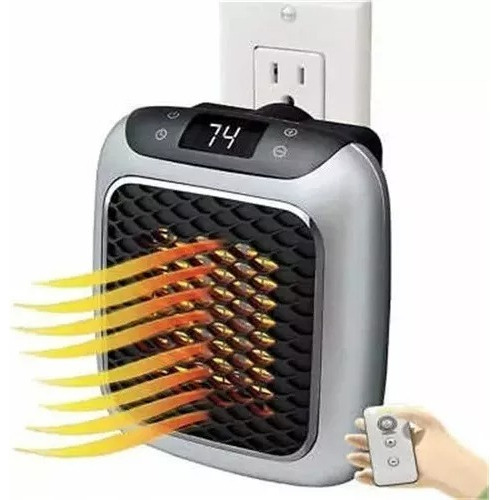 Mini Calefactor Portátil Eléctrico Pared 800w Control Remoto