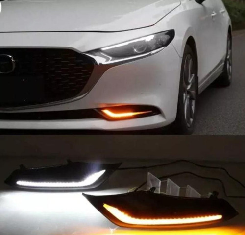 Biseles Led Drl Mazda 3 Blanco/ámbar, Secuencial 2020-2023