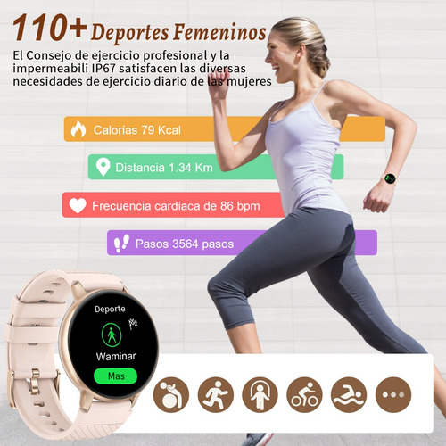 Smartwatch Deportivo Con Llamada Bluetooth Ip67