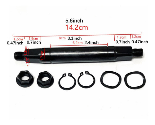 Accesorios Compatible Con Eje Central De Bicicleta De 17 Mm