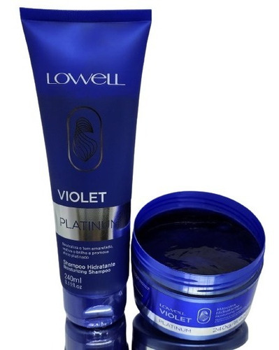 Kit Lowell Violet Shampoo 240ml Mascara 240g