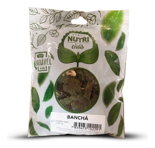 Chá De Banchá 40gramas Nutrichás 100% Natural