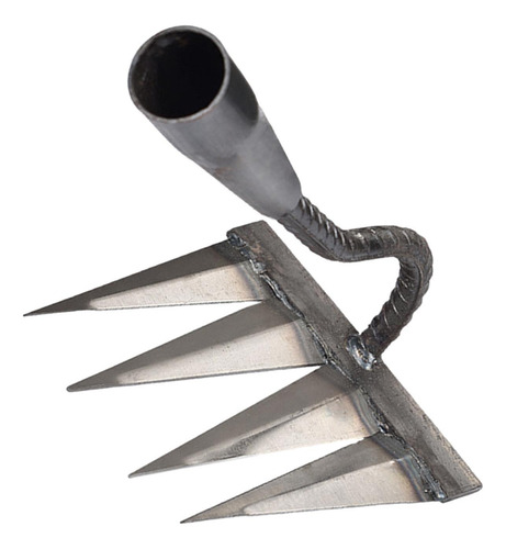 Rastelo De Mão Para Jardim Com Seis Dentes