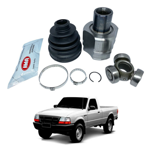 Tulipa + Trizeta Ford Ranger 1998/2003 Lado Direito Manual