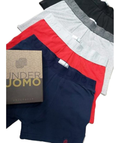 Boxer Hombre Algodon Y Lycra Liso Underuomo Cod. 2000