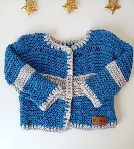 Campera tejida bebe sale