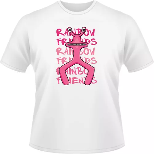 Camisa Camiseta Rainbow Friends Roblox Rosa