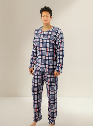 Pijama De Hombre Afelpada Pantalón Sudadera Tela Polar Suave
