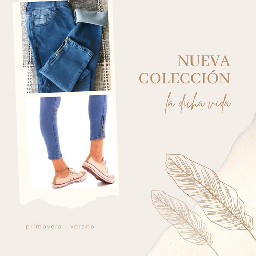 Imagen 1 de 6 de Jean Skinny Liso Localizado Con Cierre Varios Talles Ldv