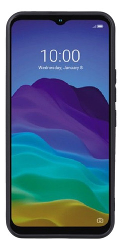 Capa De Telefone Tpu Preta Para Zte Blade A71