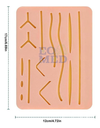 Pad De Silicona 3 Capas Músculo, Grasa Y Piel Para Estudia
